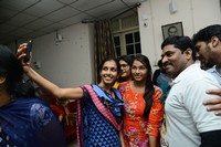 London Babulu Movie Team at AVN College Vizag